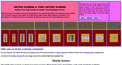 Desktop Screenshot of aaronsmetricscrews.com